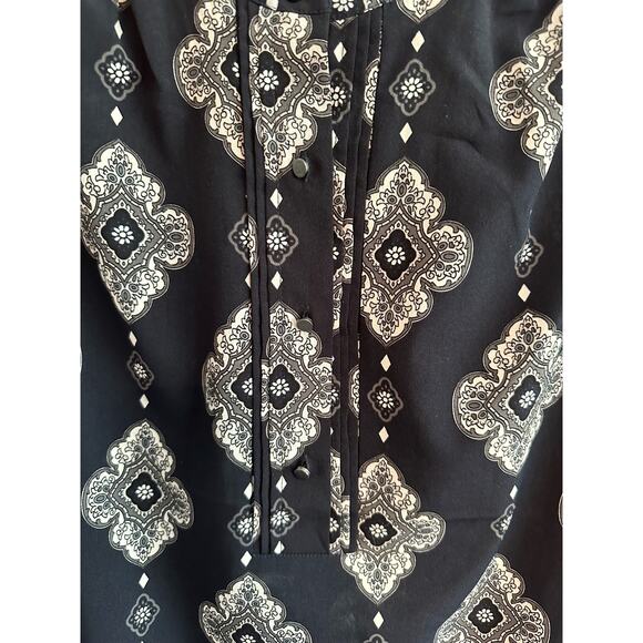 Banana Republic Navy & Grey Blouse - Picture 2 of 4